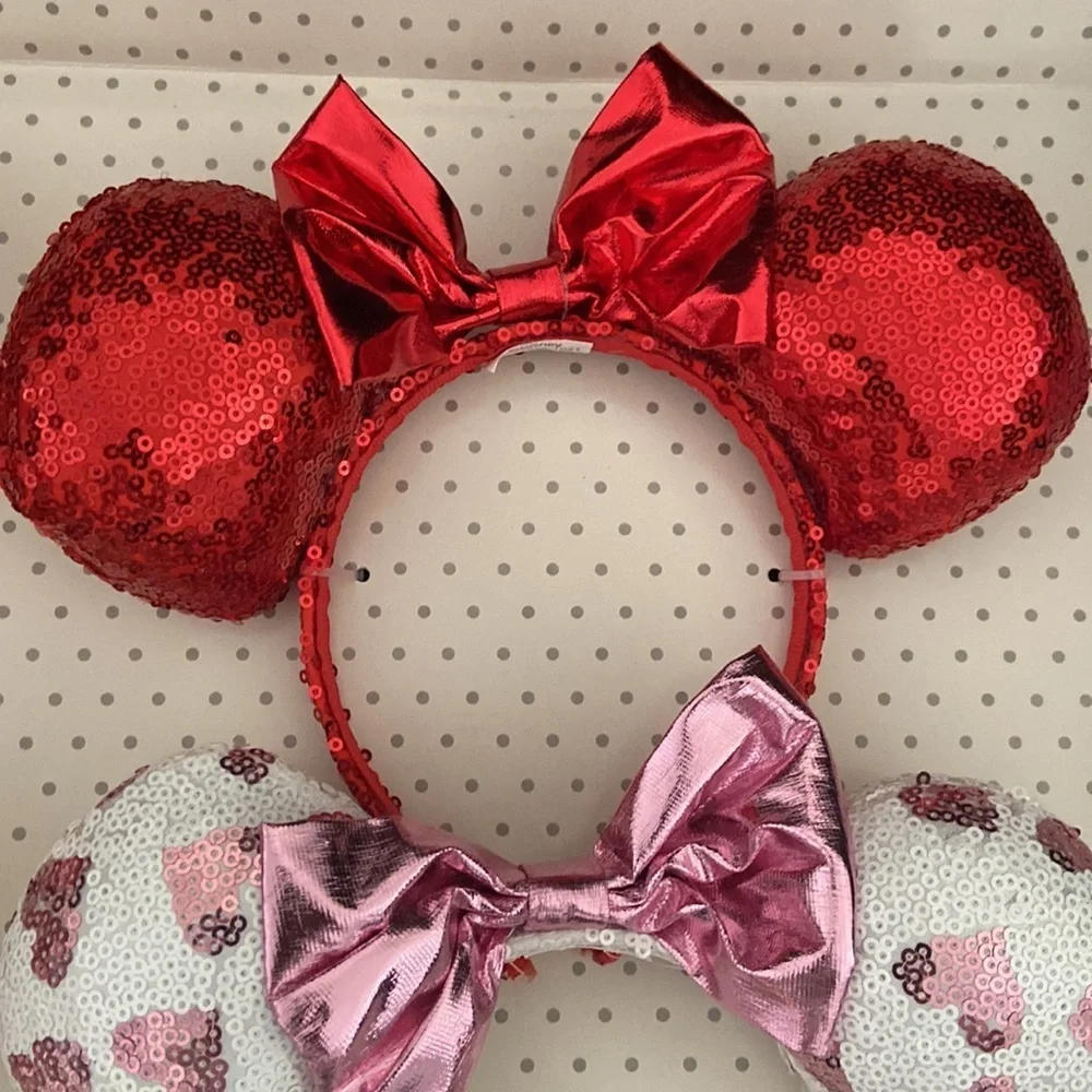 New Disney Minnie Mouse Deluxe Headband Set